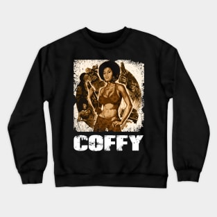 Coffee, Cream, and Cleopatra Jones 70s Exploitation Chic Crewneck Sweatshirt